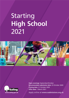 EC9247 High School Prospectus 2021.Indd