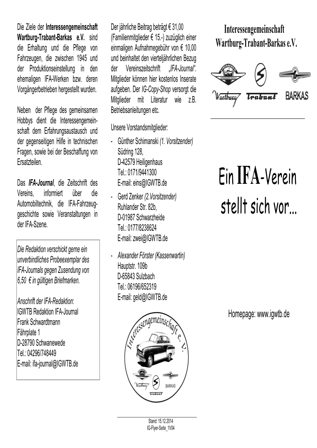 Ein IFA-Verein Stellt Sich Vor