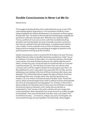 Double-Consciousness in Never Let Me Go by Sam Humy