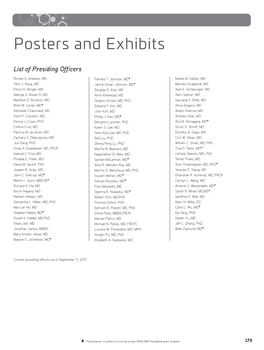 Posters and Exhibits