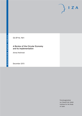 A Review of the Circular Economy and Its Implementation