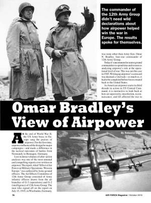 Omar Bradley's View of Airpower A