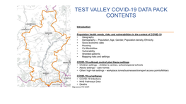 Test Valley Covid-19 Data Pack Contents