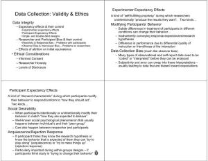 Validity & Ethics