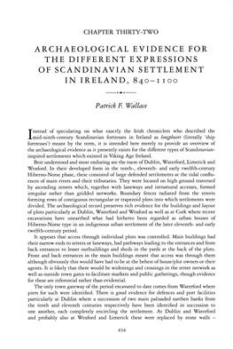 Archaeological Evidence for the Different Expressions of Scandinavian Settlement in Ireland, 840-1100