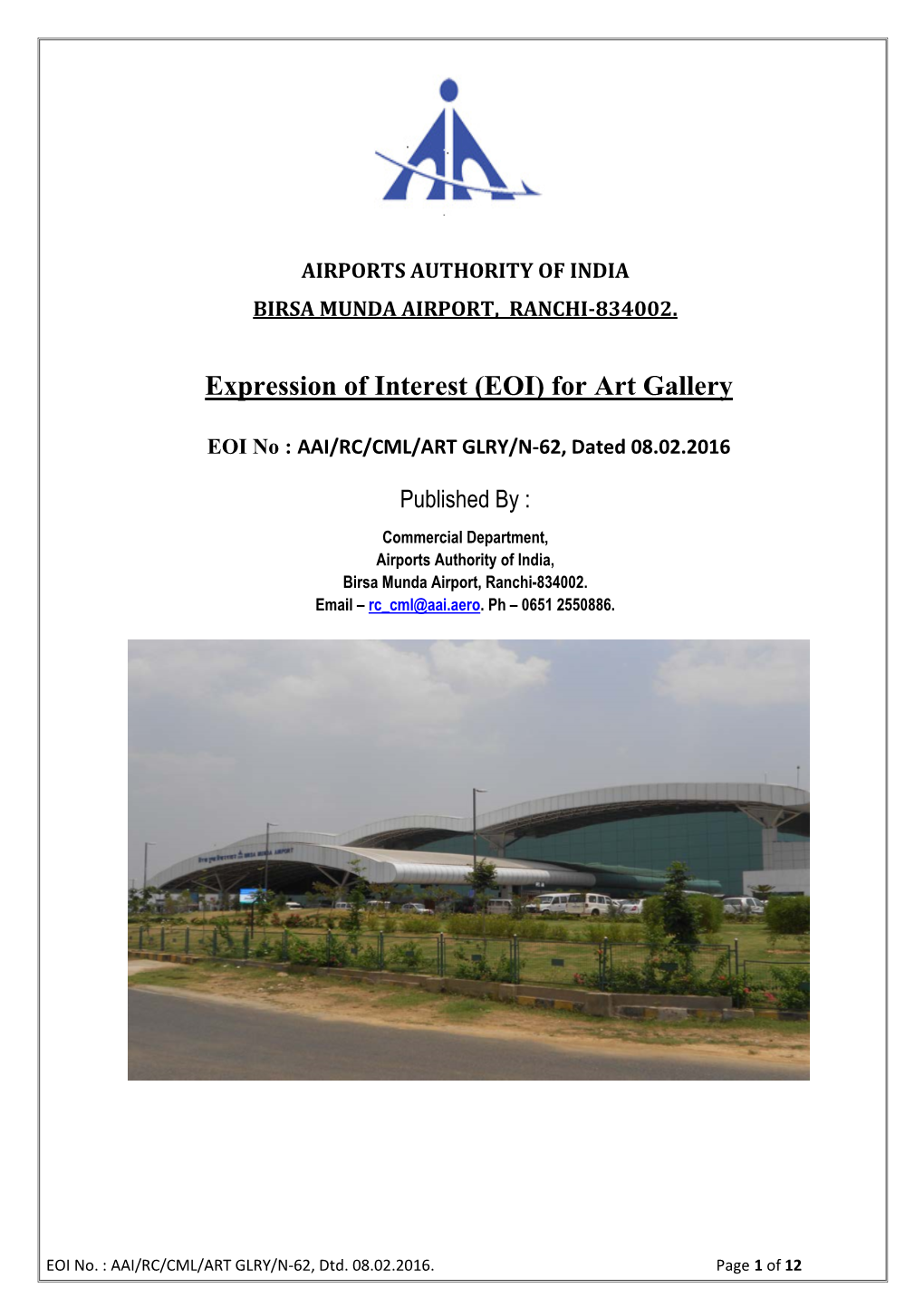 (EOI) for Art Gallery