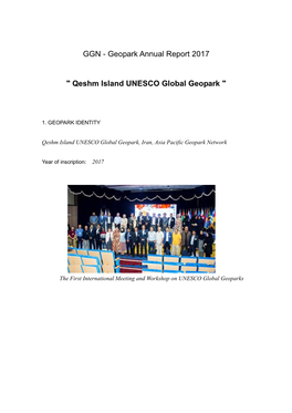 GGN - Geopark Annual Report 2017