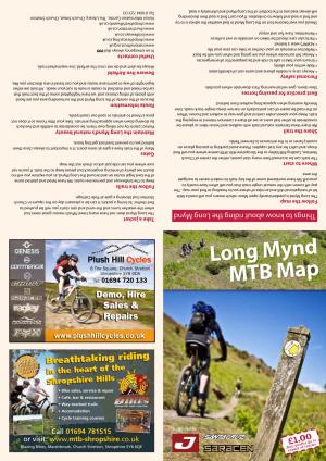 Mountain Bike Map for Long Mynd