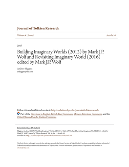 Building Imaginary Worlds (2012) by Mark JP Wolf and Revisiting