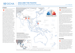 ASIA and the PACIFIC Weekly Regional Humanitarian Snapshot 25 - 31 May 2021