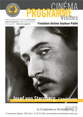 Josef Von Sternberg, L'américain