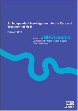 An Independent Investigation Into the Care and Treatment of Mr R