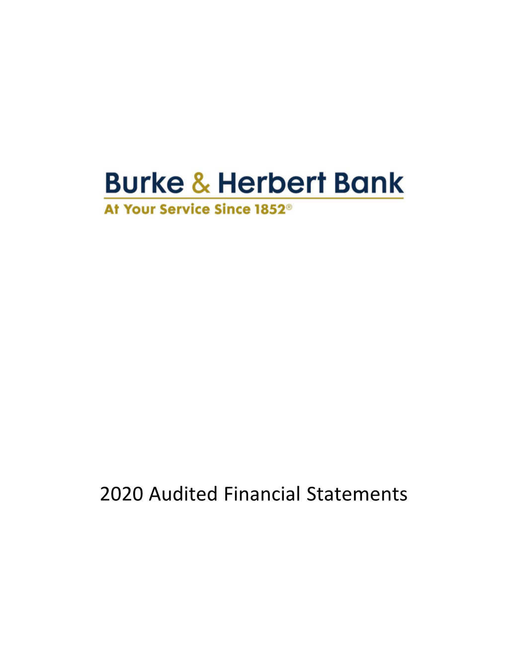 B&HB 2020 Audited Financial Statements