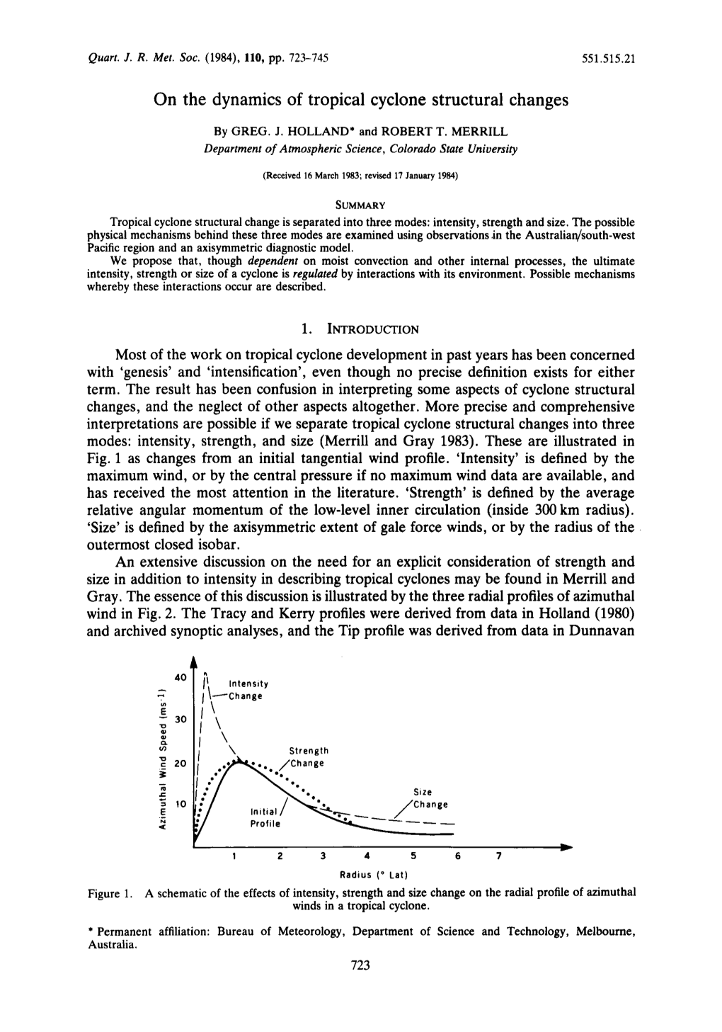 On the Dynamics of Tropical Cyclone Structural Changes