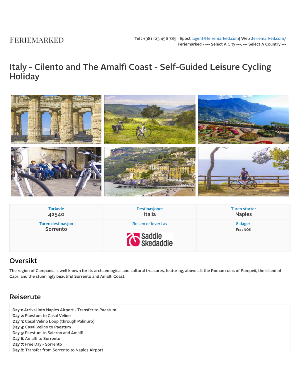 Cilento and the Amalfi Coast