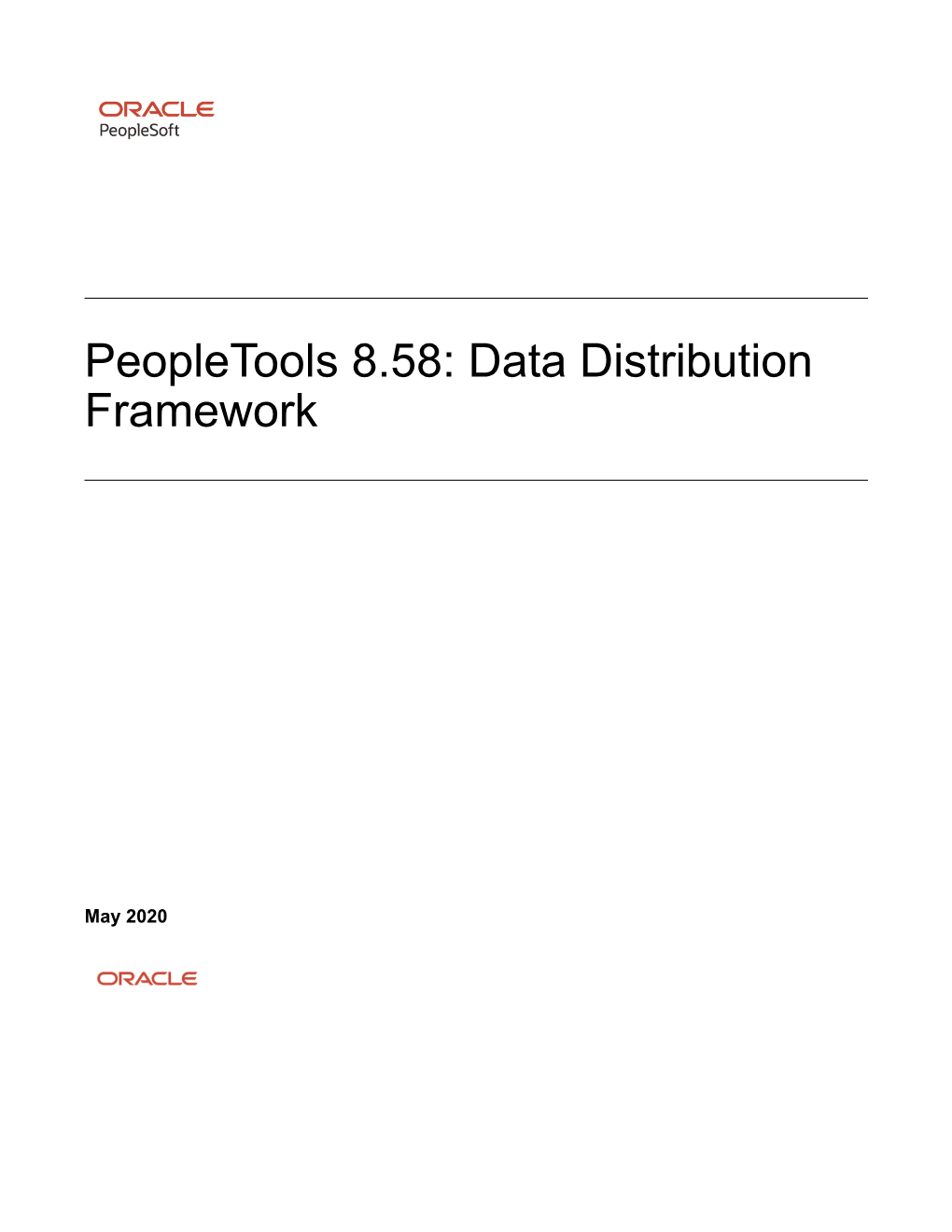 Peopletools 8.58: Data Distribution Framework