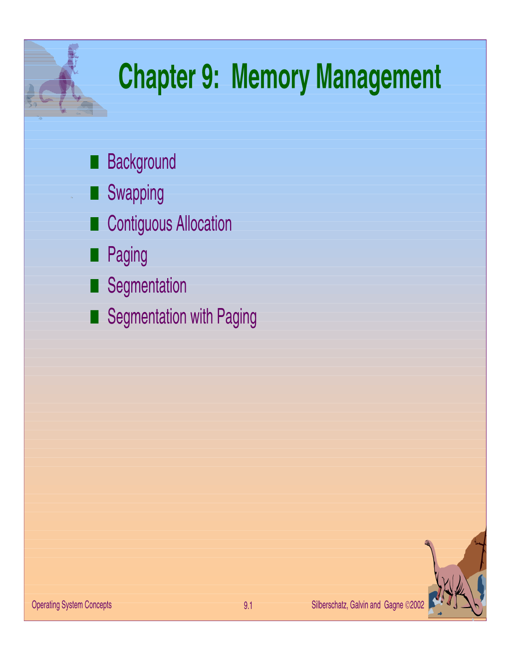 Chapter 9: Memory Management