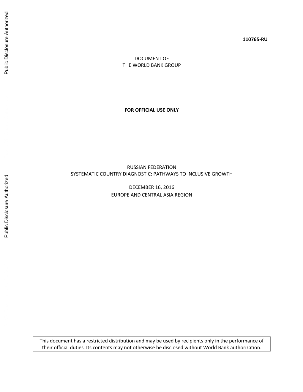 World Bank Document