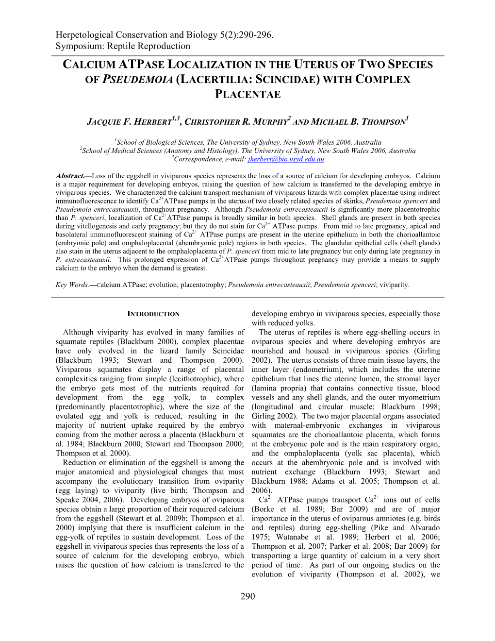 Lacertilia: Scincidae) with Complex Placentae