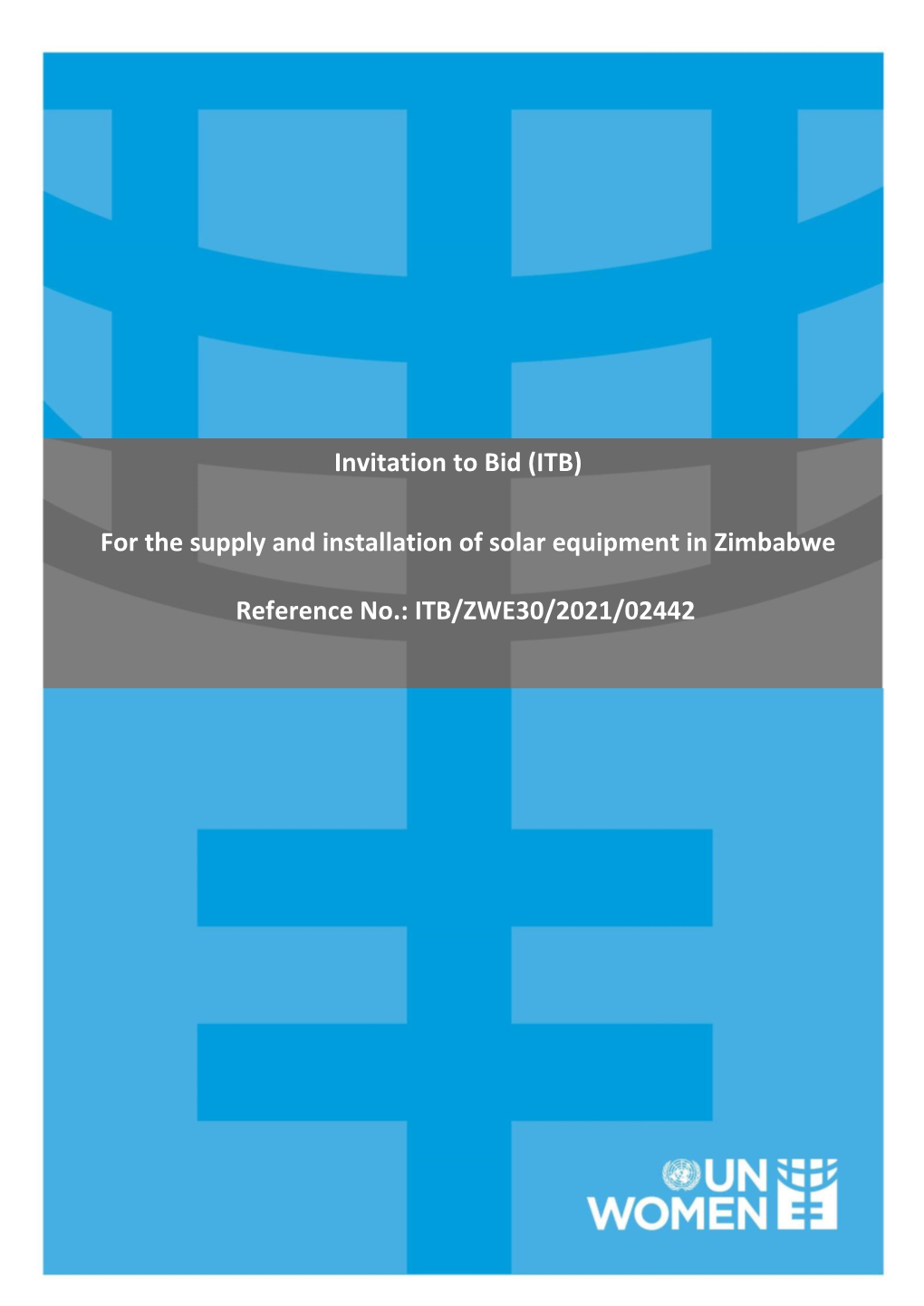 ITB/ZWE30/2021/02442 for the Supply and Installation of Solar