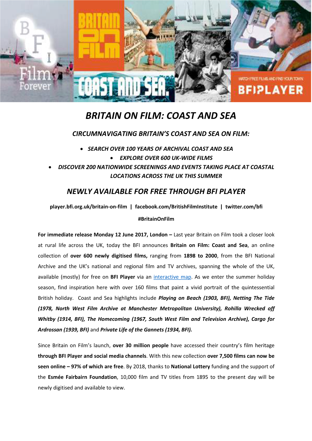 Britain on Film: Coast and Sea