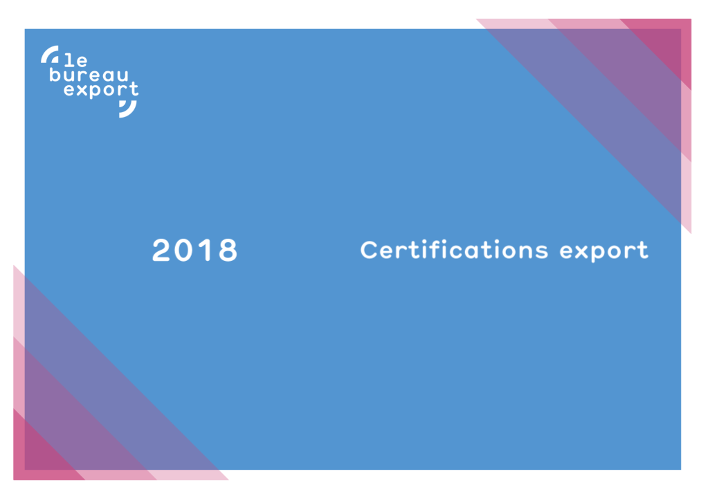 Certifications Export 2018