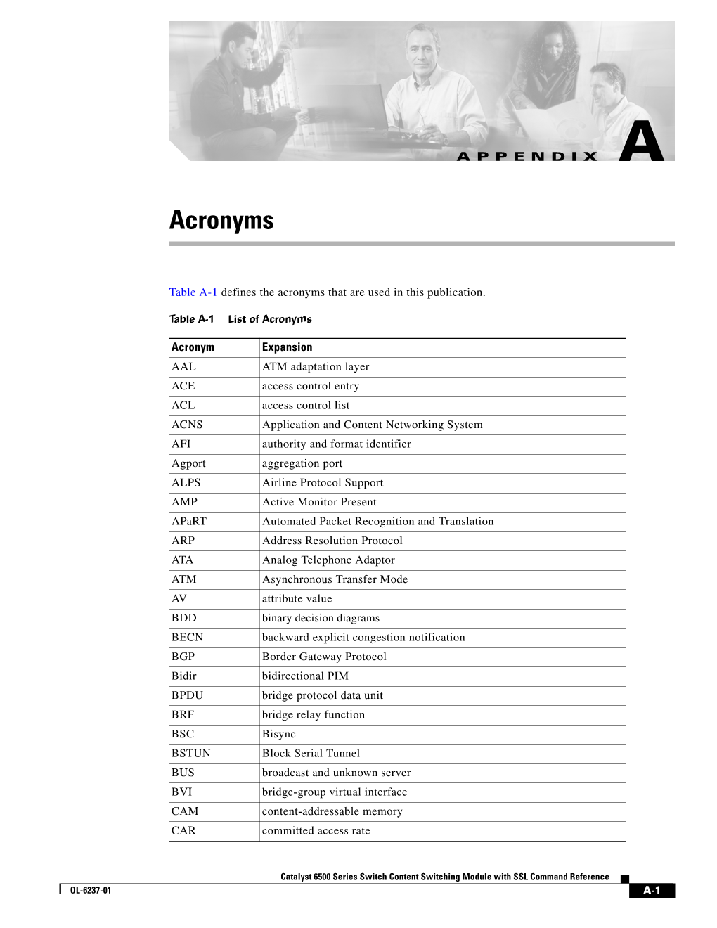 Acronyms Appendix