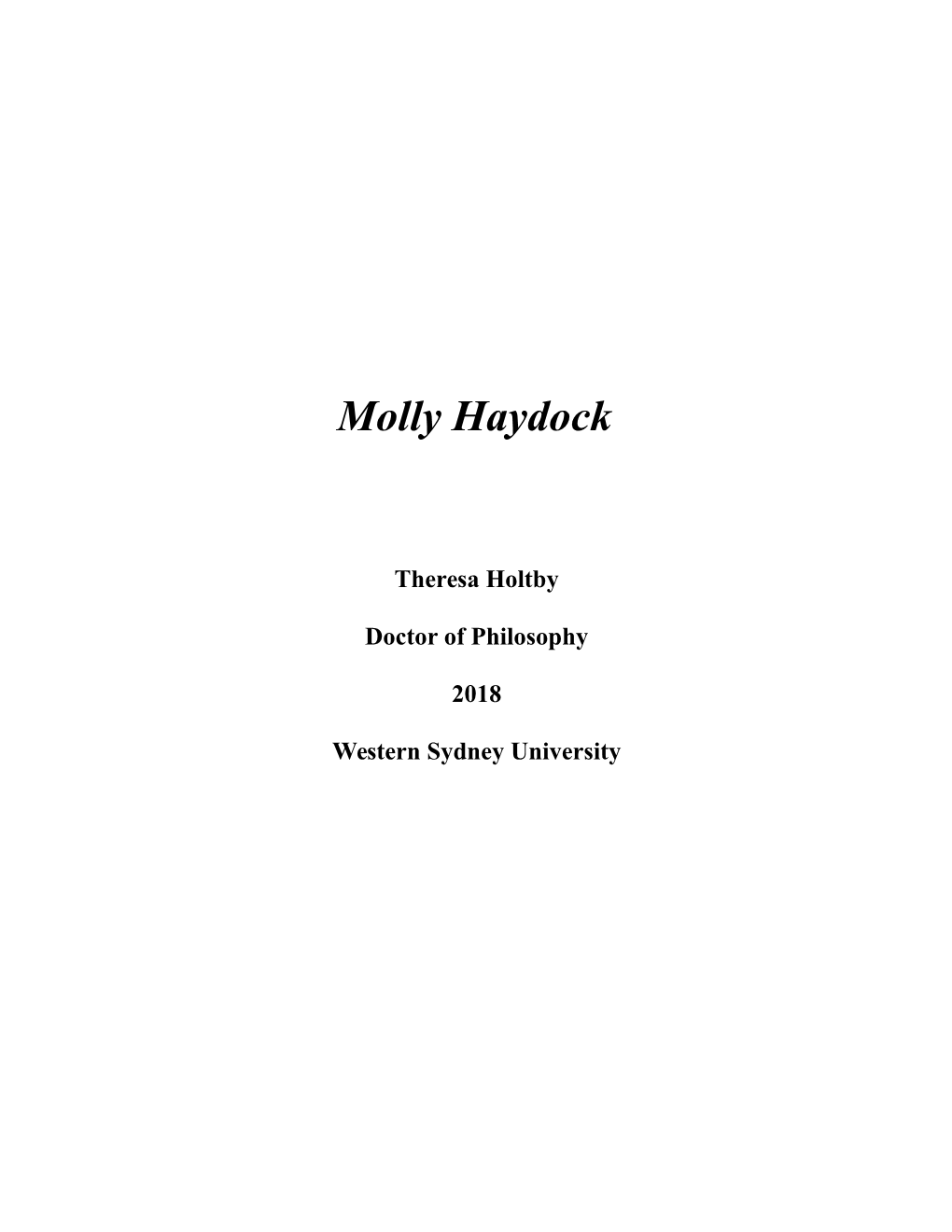 Molly Haydock