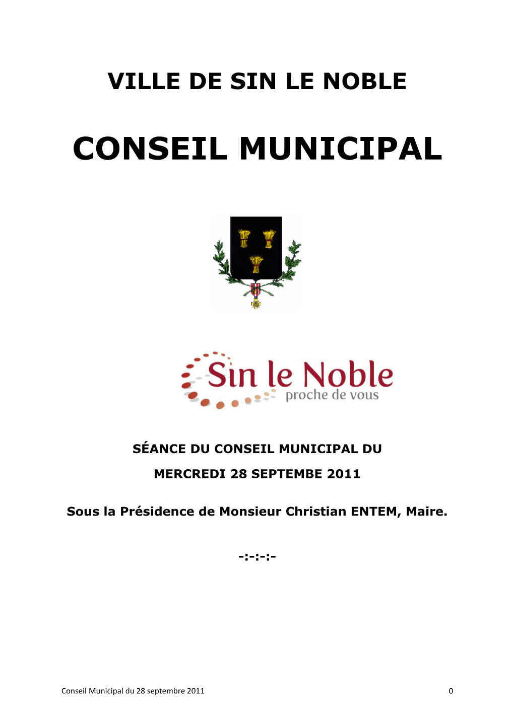 Conseil Municipal