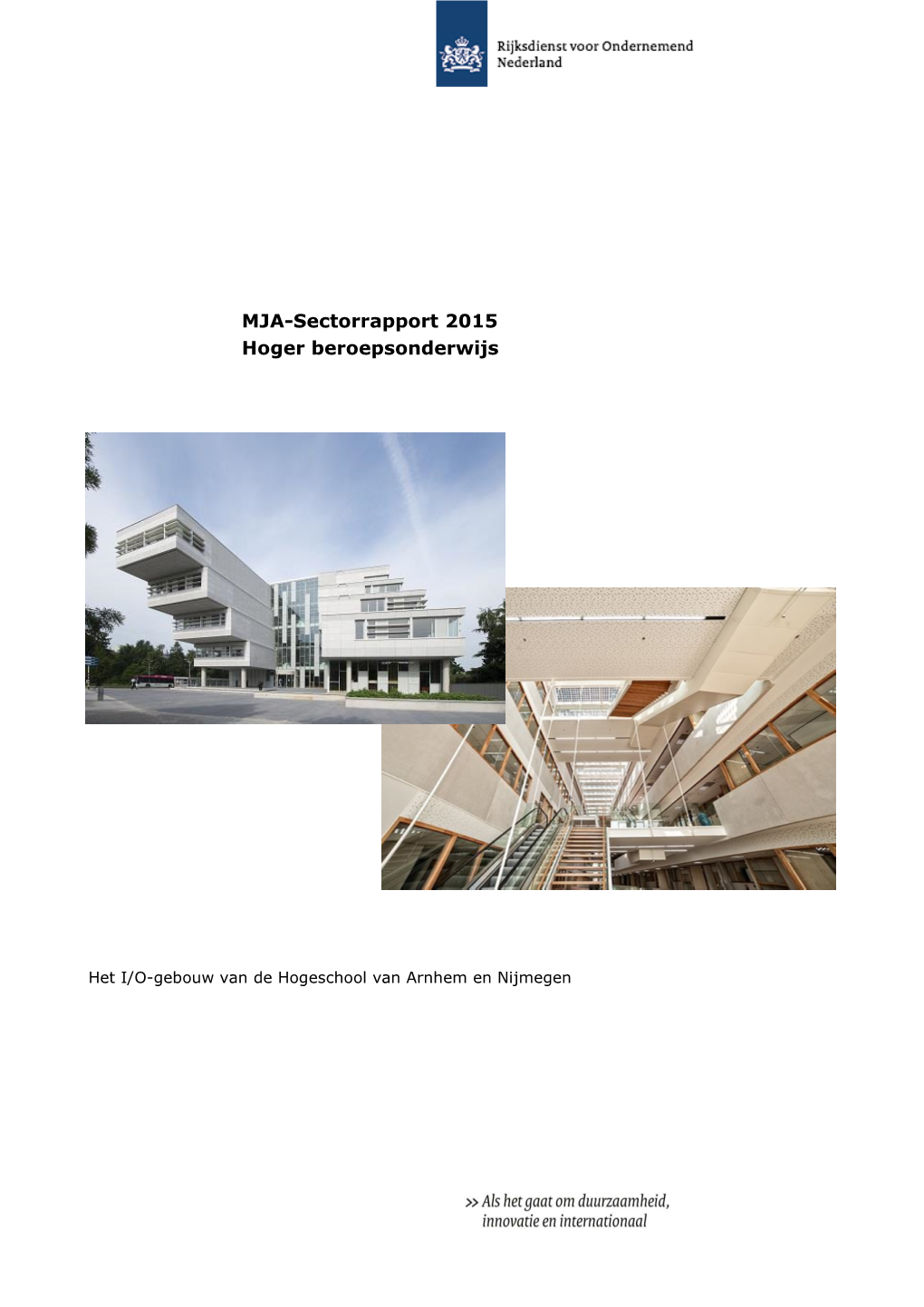 MJA-Sectorrapport 2015 Hoger Beroepsonderwijs