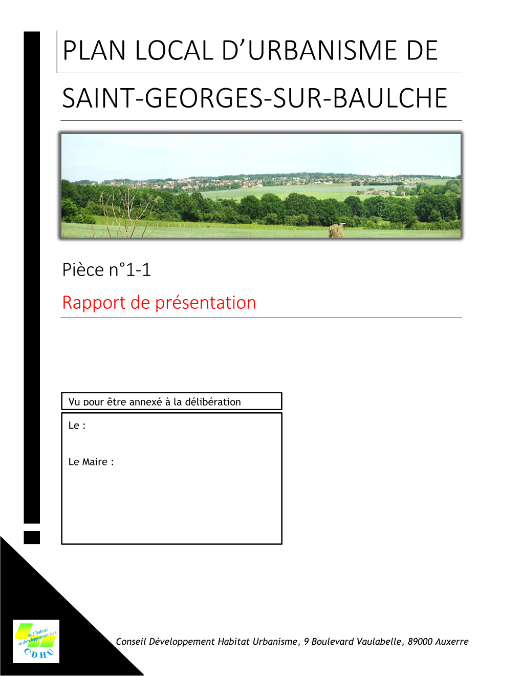 Plan Local D'urbanisme De Saint-Georges-Sur-Baulche
