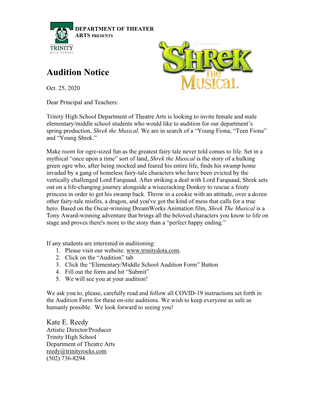 Audition Notice