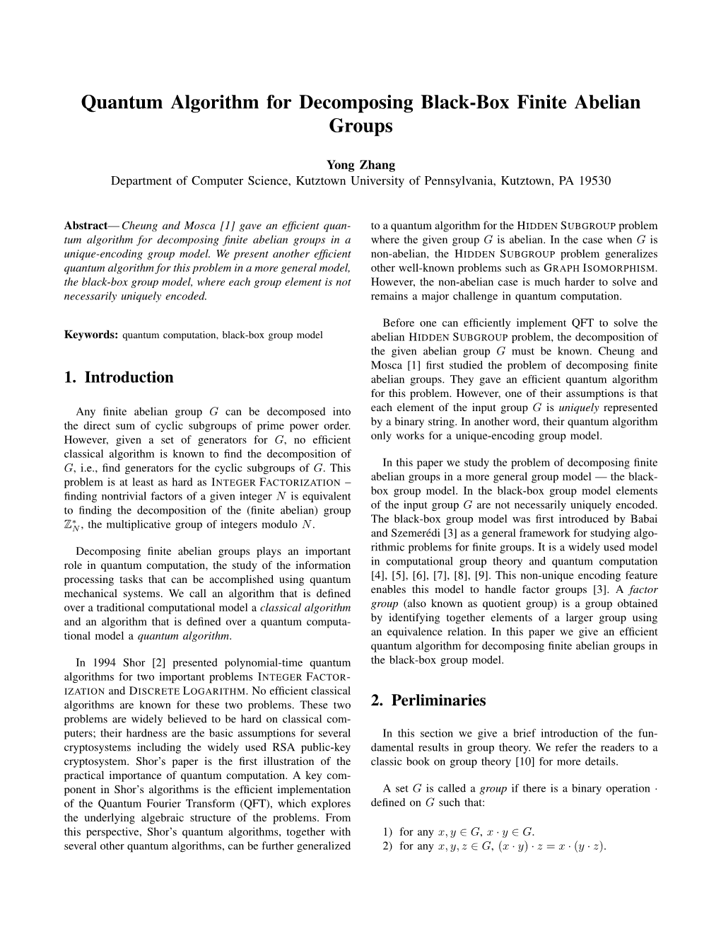 Quantum Algorithm for Decomposing Black-Box Finite Abelian Groups