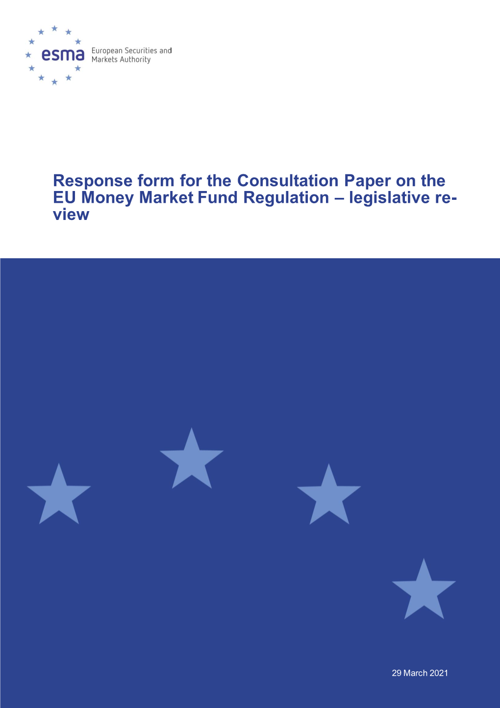 ESMA Consultation on Review of EU Money Market Funds