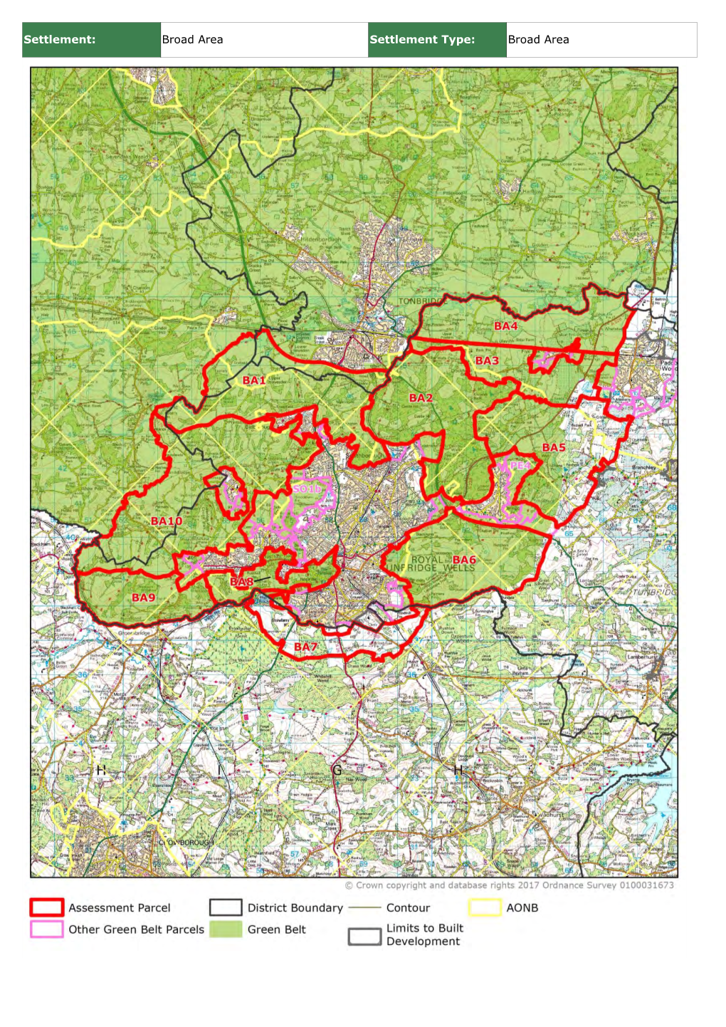 Broad Area Settlement Type: Broad Area Settlement: Broad Area Settlement Type: Broad Area