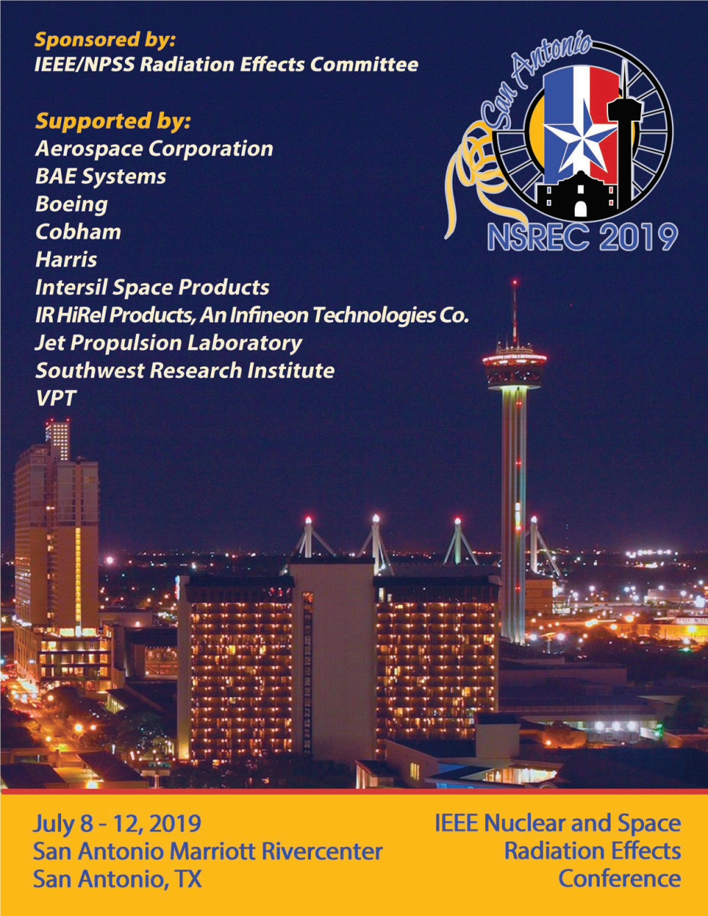 2019 NSREC Technical ■ Single-Event Effects: Mechanisms and Modeling Sessions