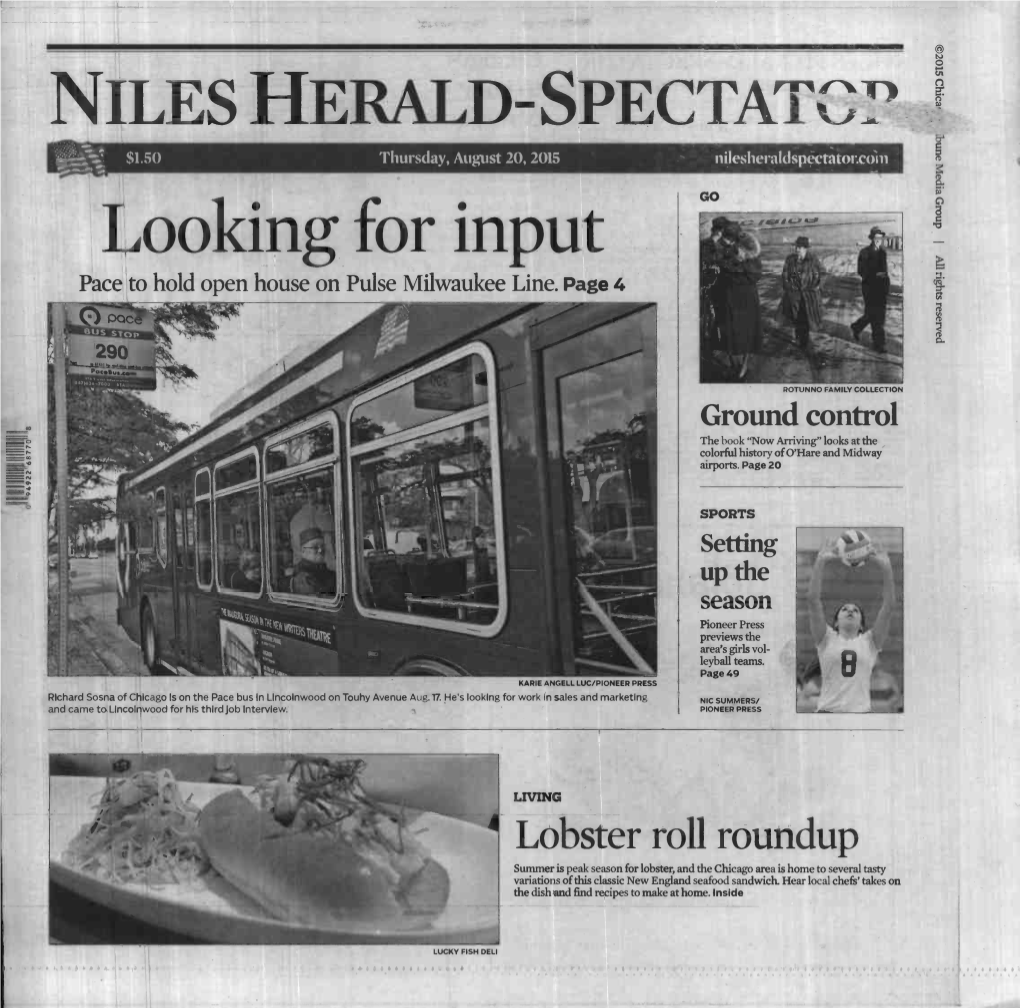 Looking for Input GO Pace to Hold Open House on Pulse Milwaukee Line.Page 4