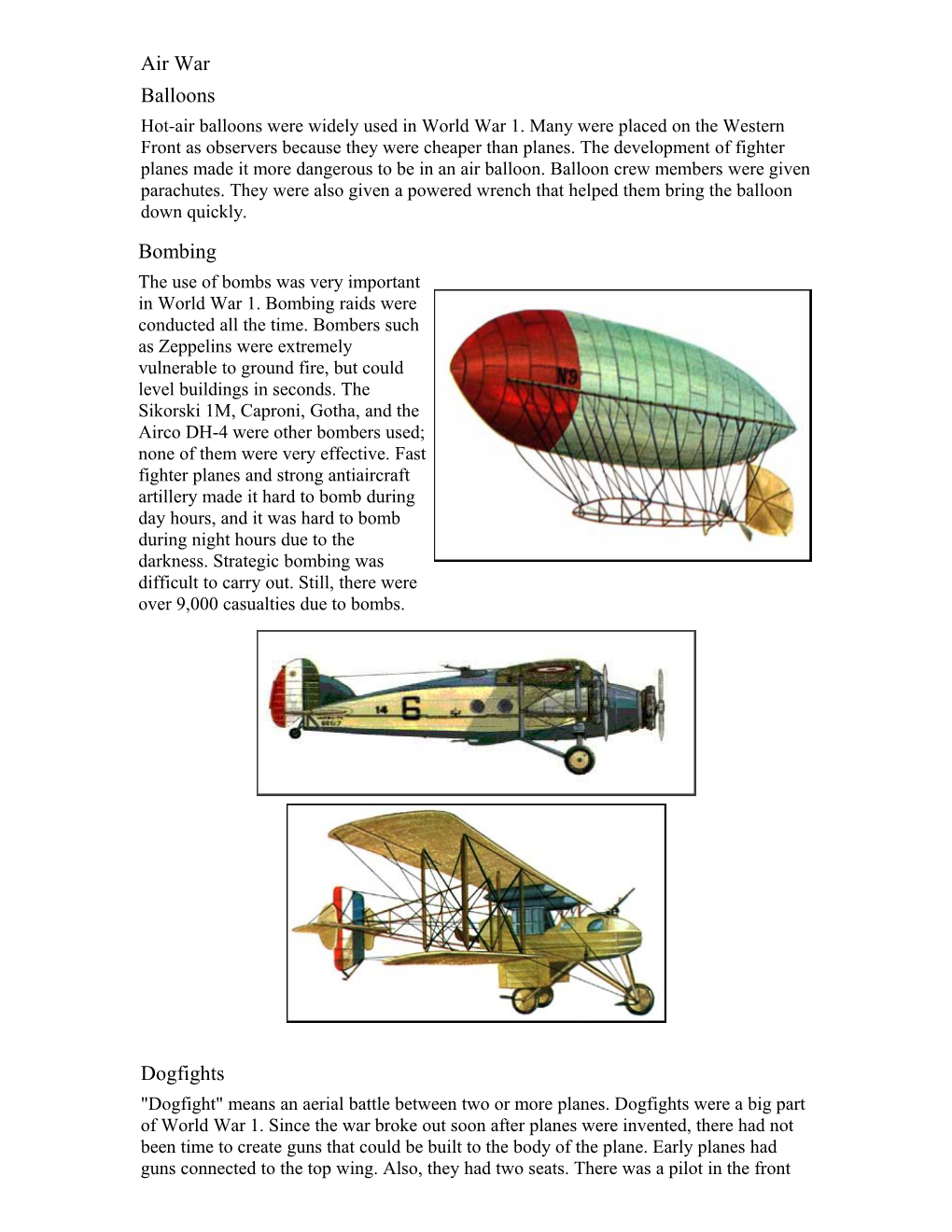 Hot-Air Balloons Were Widely Used in World War 1. Many Were Placed on the Western Front