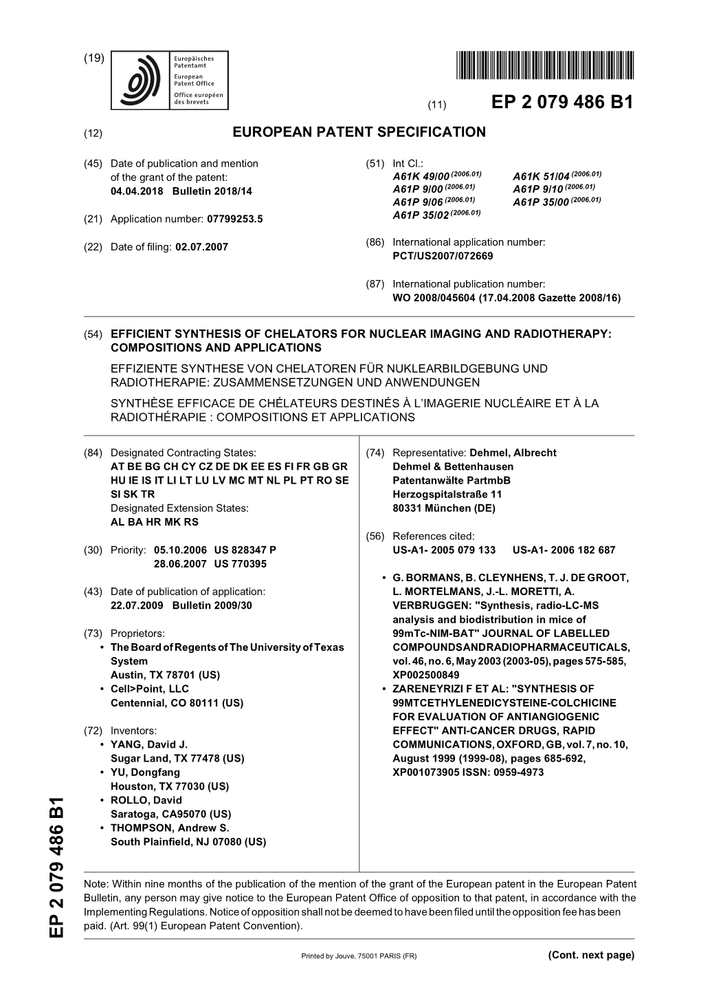 Efficient Synthesis of Chelators for Nuclear