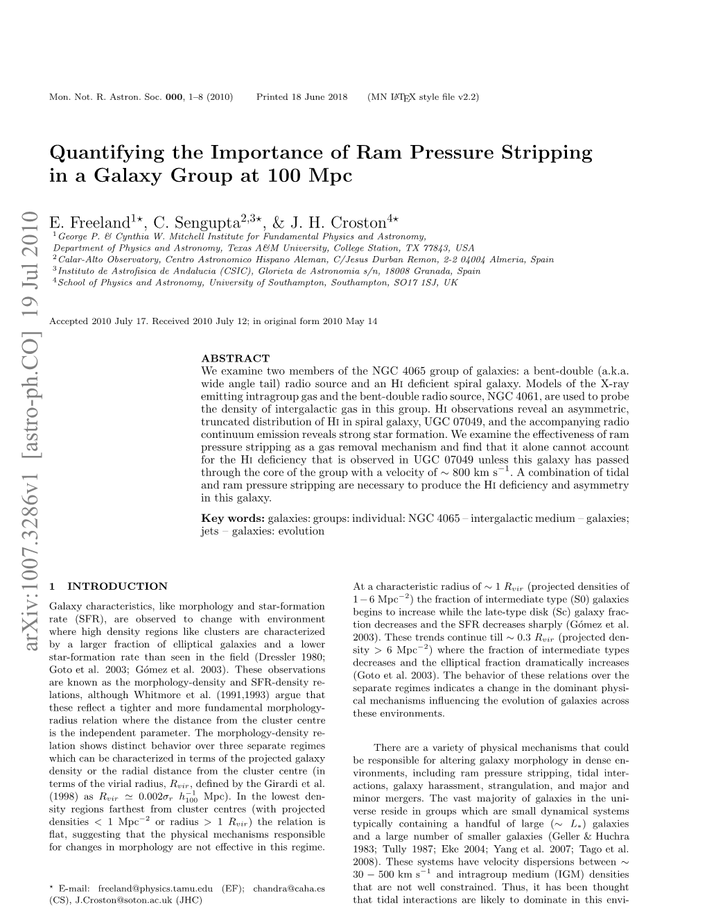 Quantifying the Importance of Ram Pressure Stripping in a Galaxy