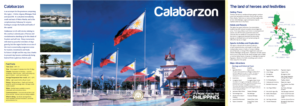 The Land of Heroes and Festivities Calabarzon