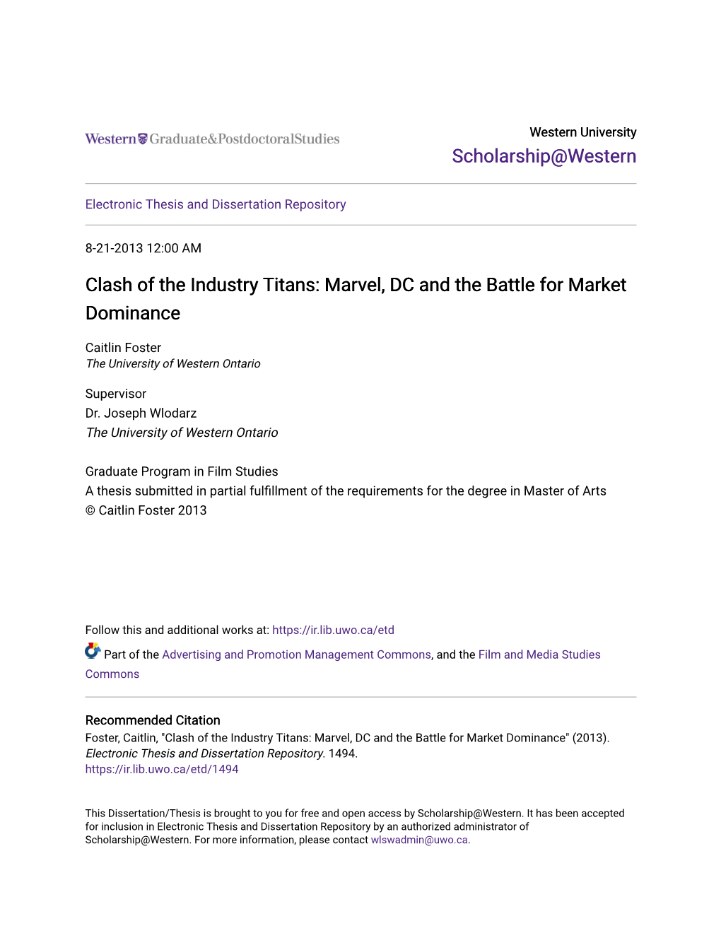 Clash of the Industry Titans: Marvel, DC and the Battle for Market Dominance