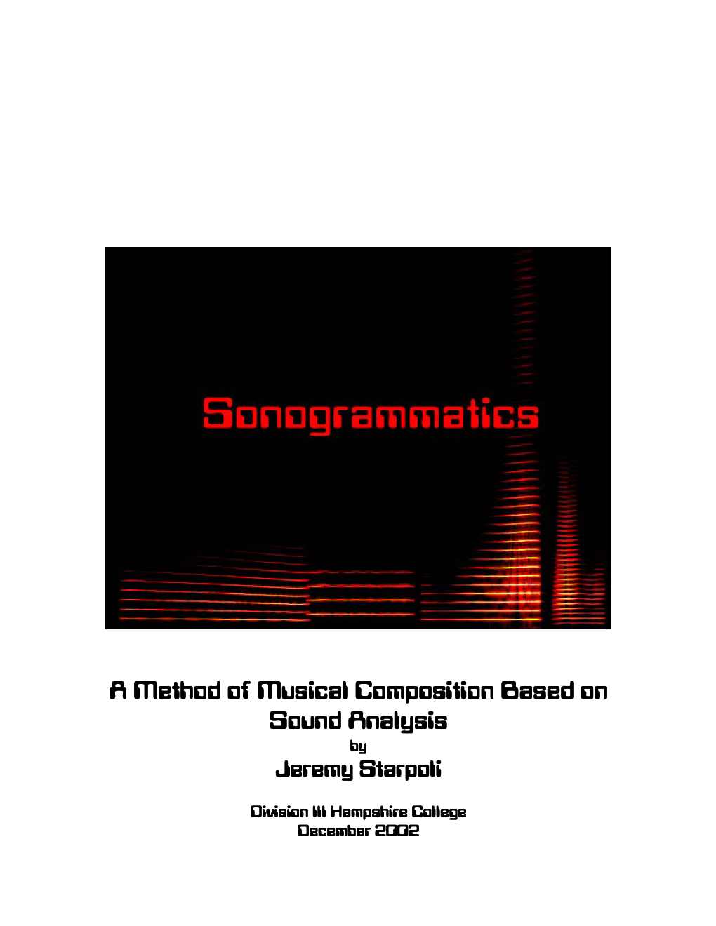 A Method of Musical Composition Based on Sound Analysis