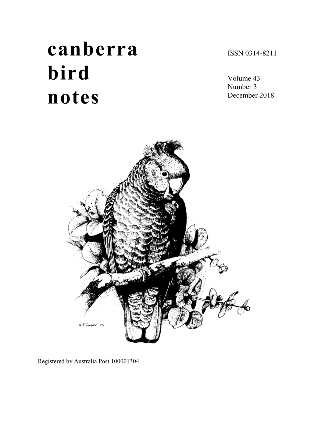 Canberra Bird Notes