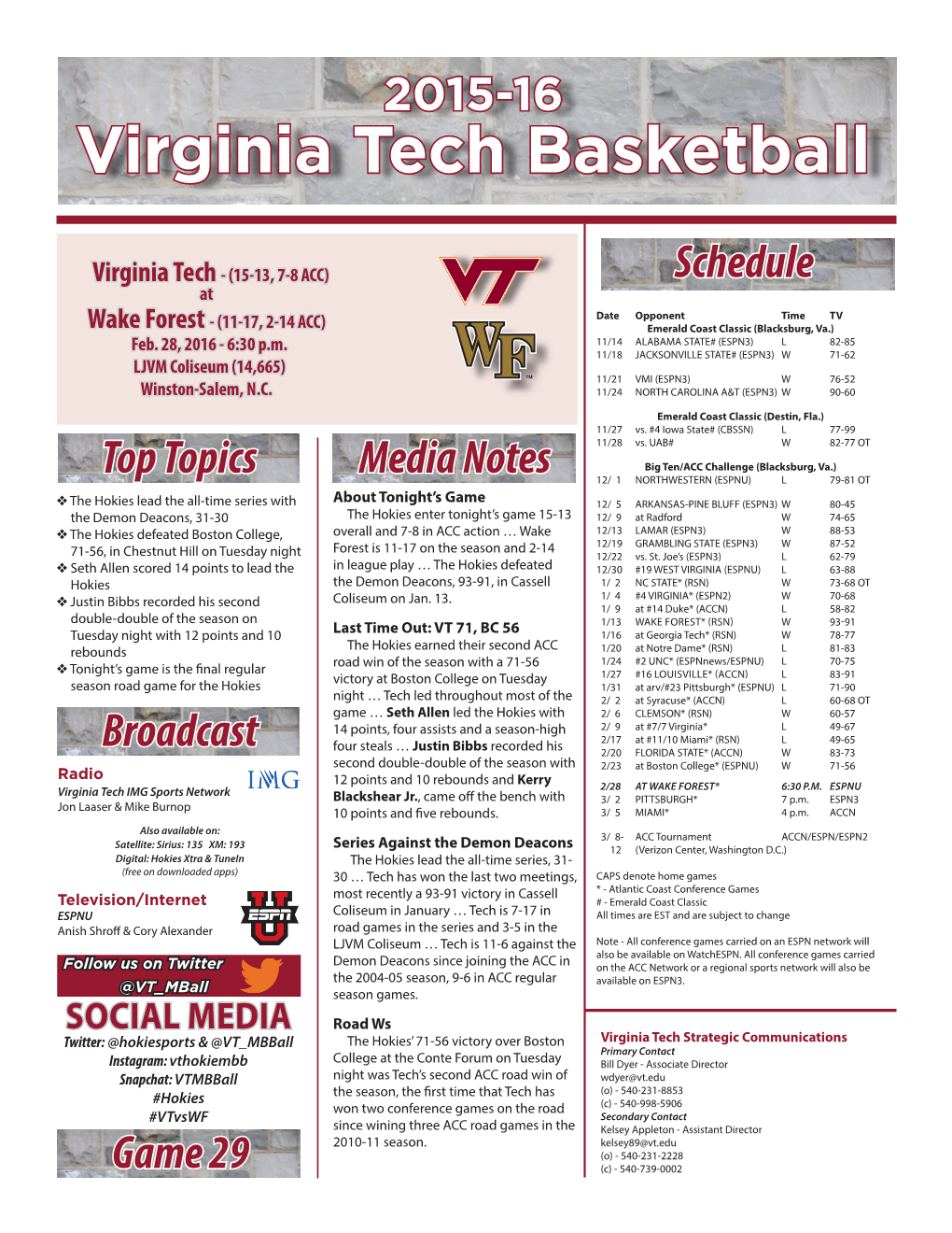 Virginia Tech Basketball