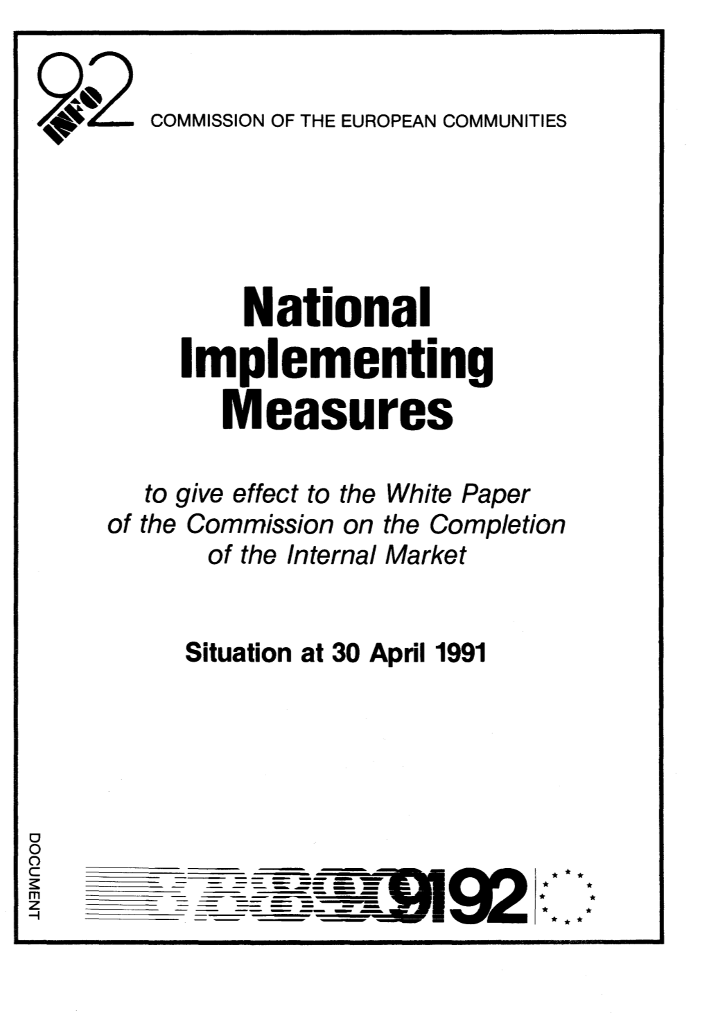 National Implementing Measures
