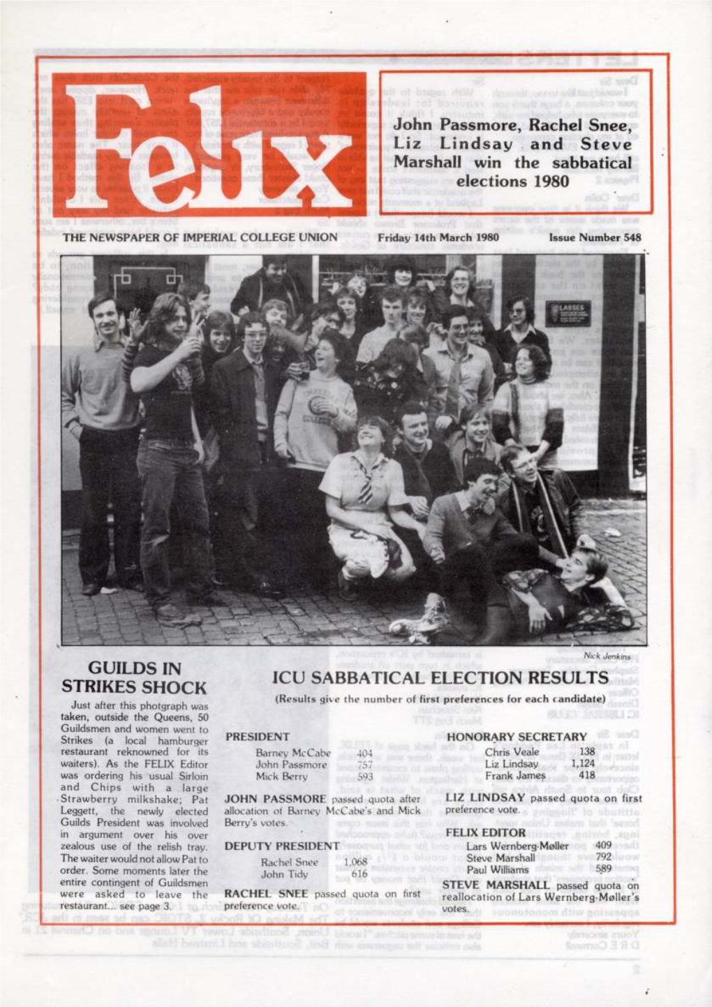 Felix Issue 0539, 1980