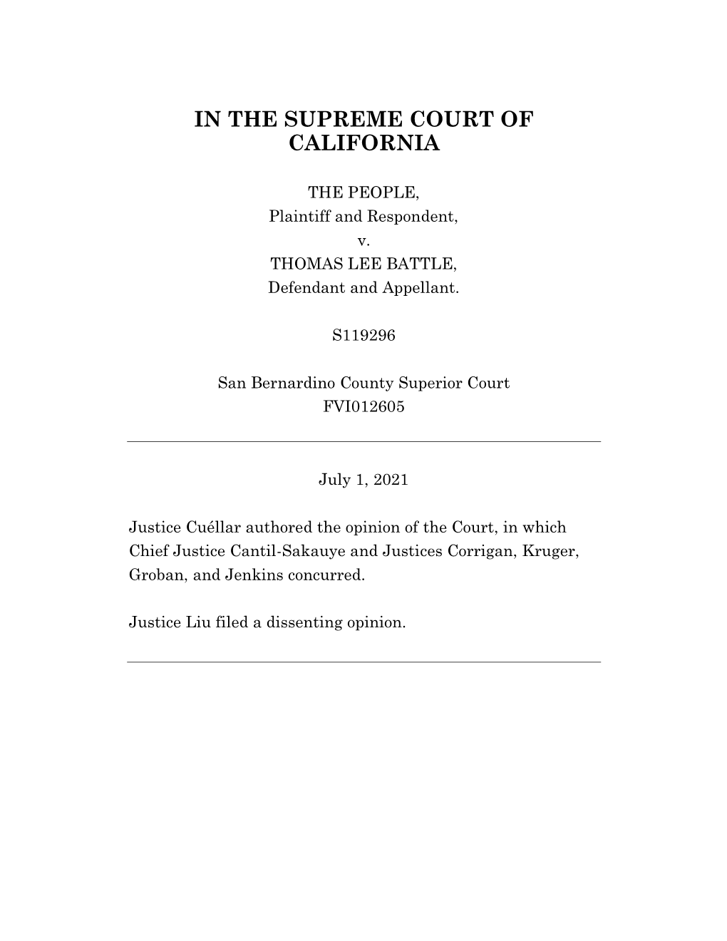 In the Supreme Court of California