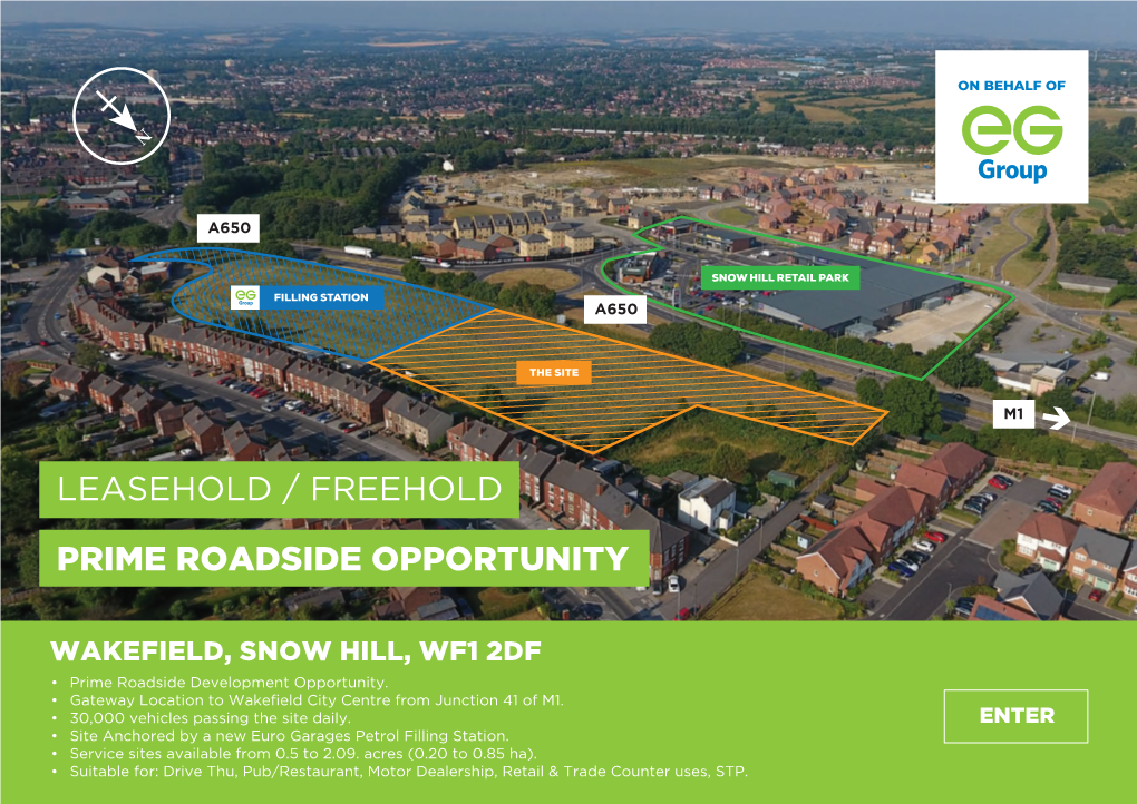 Leasehold / Freehold Prime Roadside Opportunity on Behalf Of