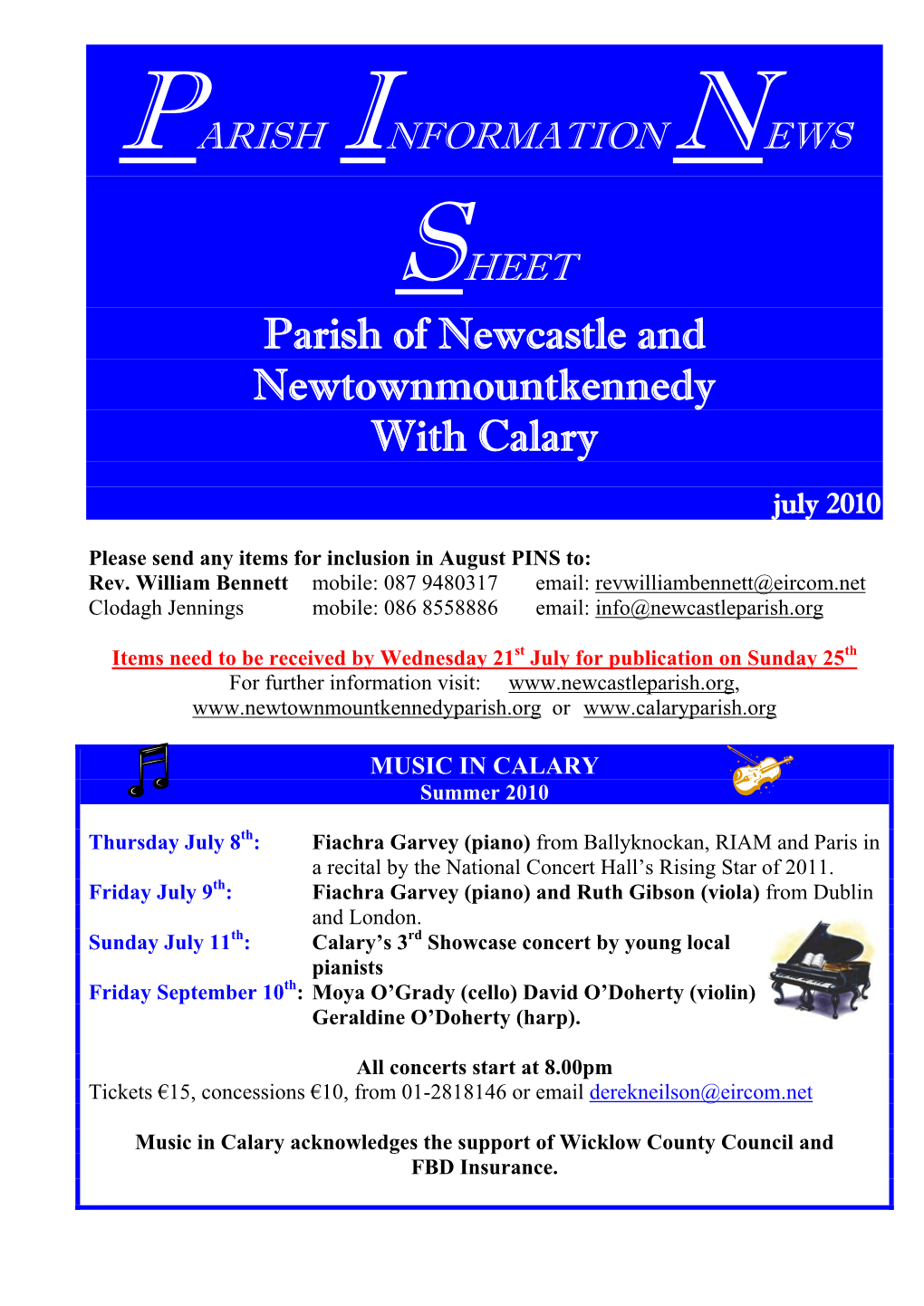 Parish of Newcastle and Newtownmountkennedy with Calary